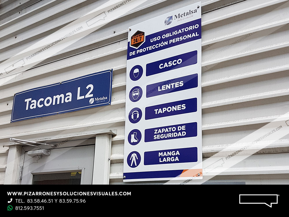 ayudas visuales señalización señalética