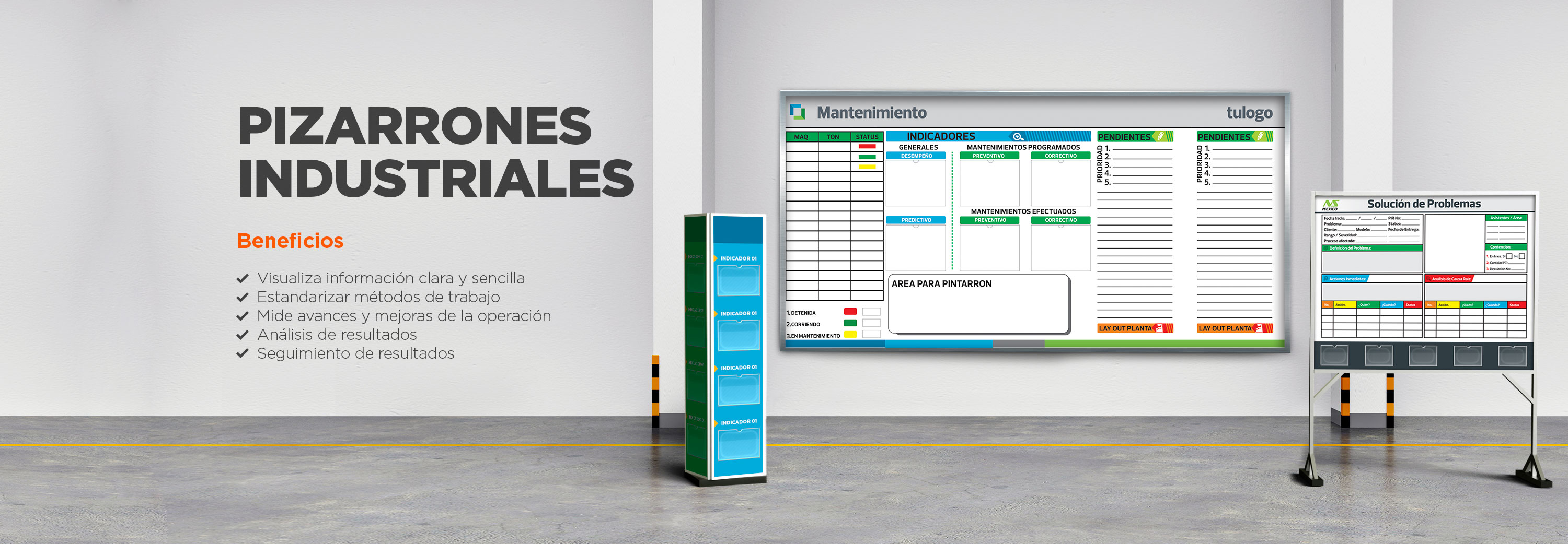 pizarrones industriales